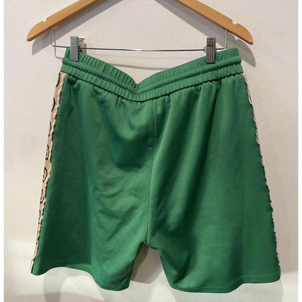 Gucci side-stripe technical shorts Green Shorts Mens Sz L Authentic - Picture 5 of 8